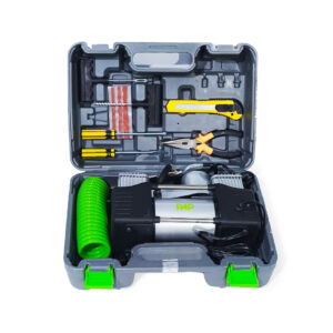 پمپ باد فندکی دوسيلندر آداپتور دار و برق 150بار پی ای پی مدل AC1502 کد 100251